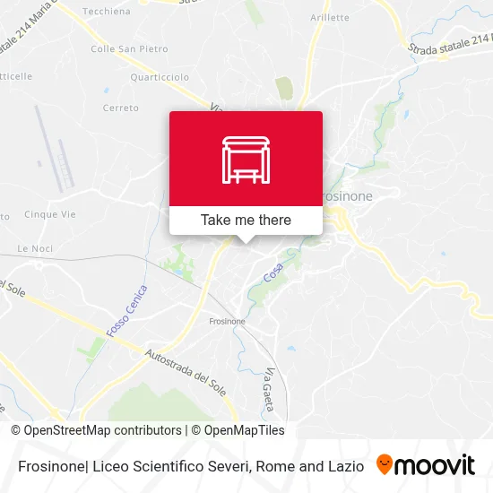 Frosinone| Liceo Scientifico Severi map