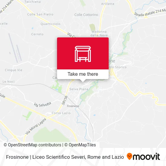Frosinone | Severi Science High School map