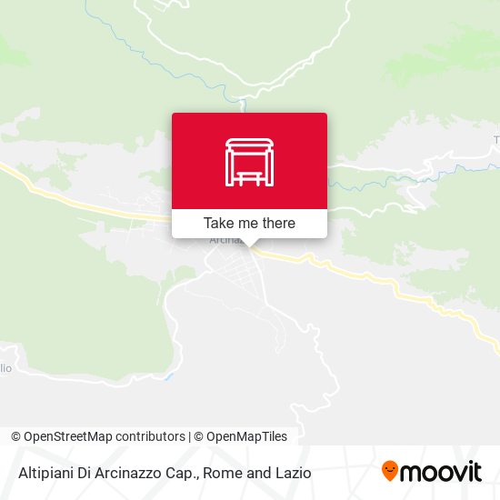 Altipiani Di Arcinazzo Cap. map