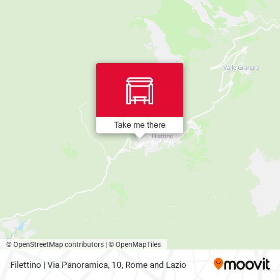 Filettino | Via Panoramica, 10 map
