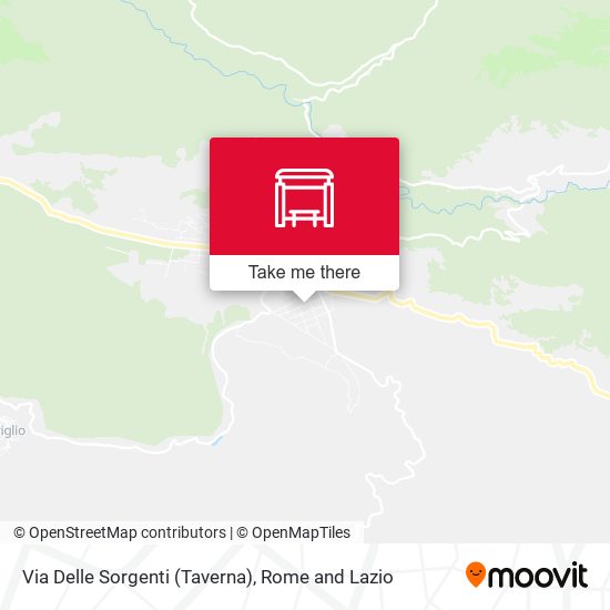 Via Delle Sorgenti (Taverna) map