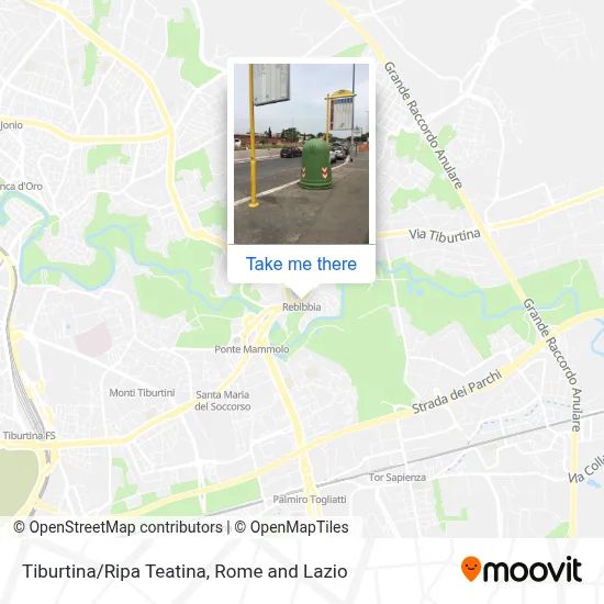 Tiburtina/Ripa Teatina map