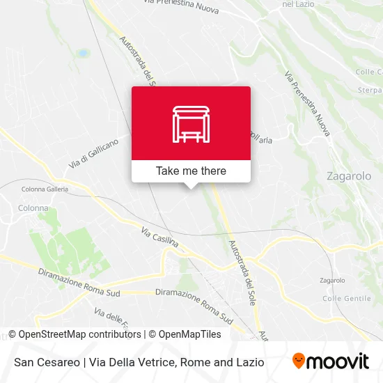 San Cesareo | Via Della Vetrice map
