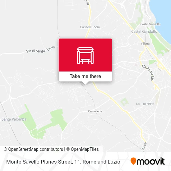 Monte Savello Planes Street, 11 map