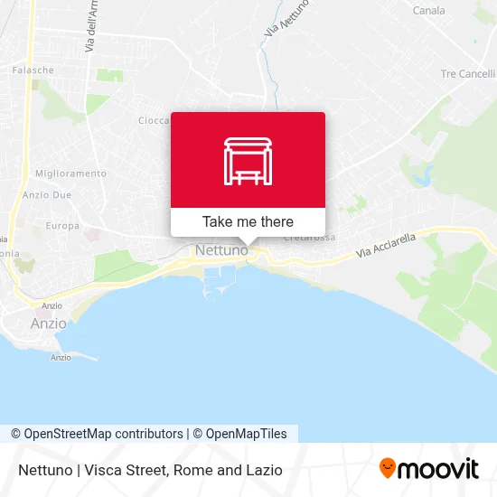 Nettuno | Visca Street map