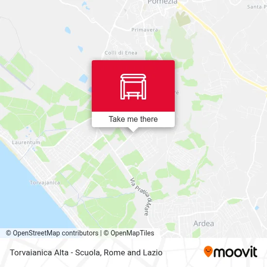 Torvaianica Alta - Scuola map