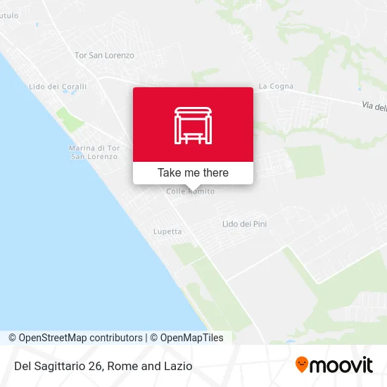 Del Sagittario 26 map