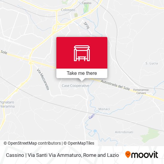 Cassino | Via Santi Via Ammaturo map