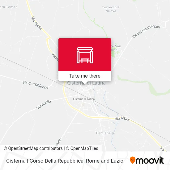 Cisterna | Corso Della Repubblica map
