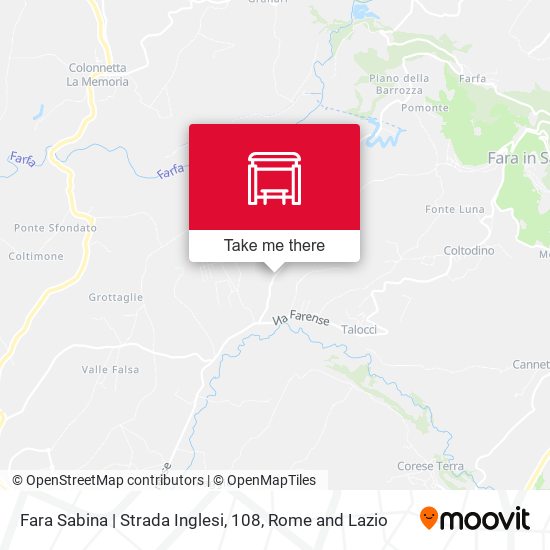Fara Sabina | Strada Inglesi, 108 map