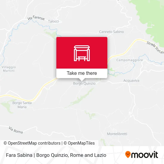 Fara Sabina | Borgo Quinzio map