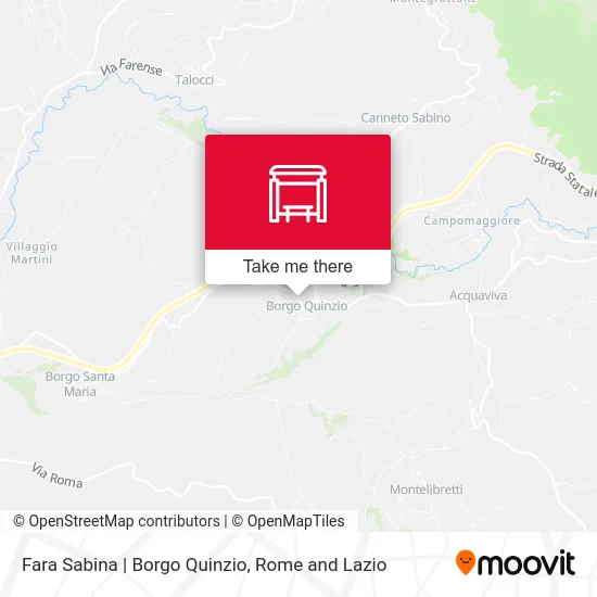 Fara Sabina | Borgo Quinzio map