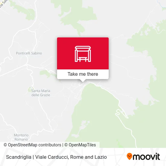 Scandriglia | Carducci Avenue map