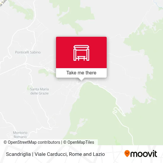 Scandriglia | Carducci Avenue map