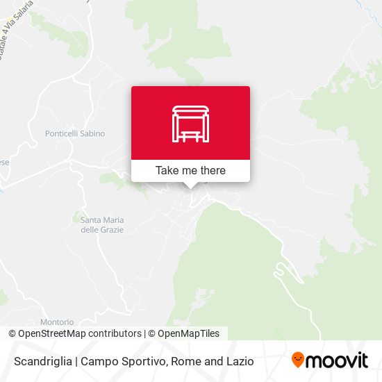 Scandriglia | Campo Sportivo map