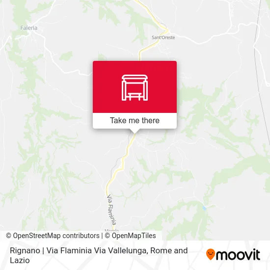 Rignano | Via Flaminia Via Vallelunga map