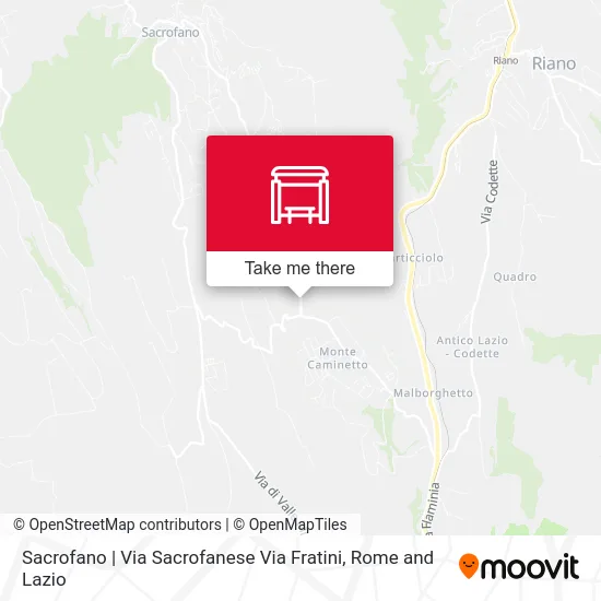 Sacrofano | Sacrofanese Street Via Fratini map