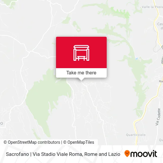 Sacrofano | Stadium Street Roma Avenue map