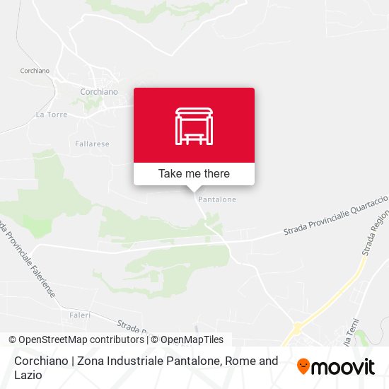 Corchiano | Zona Industriale Pantalone map