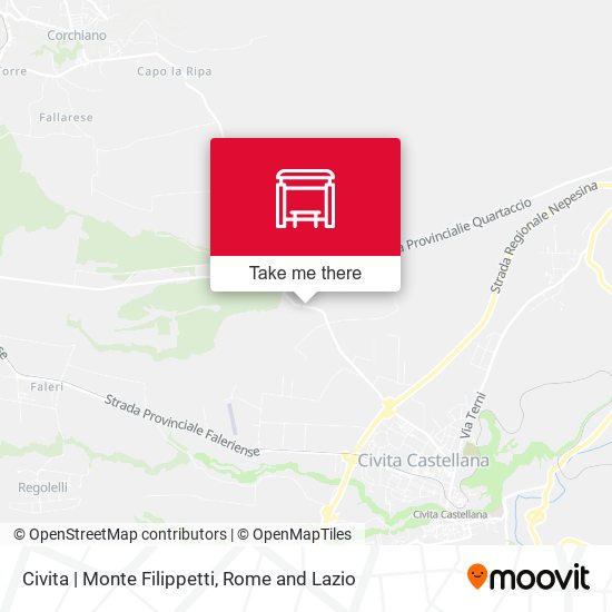 Civita | Monte Filippetti map