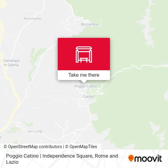 Poggio Catino | Independence Square map