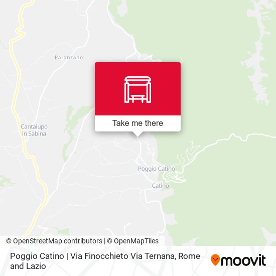 Poggio Catino | Via Finocchieto Via Ternana map