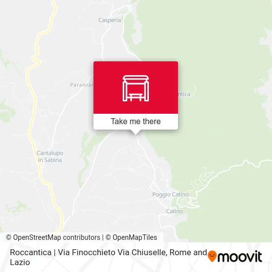 Roccantica | Finocchieto Street Chiuselle Street map