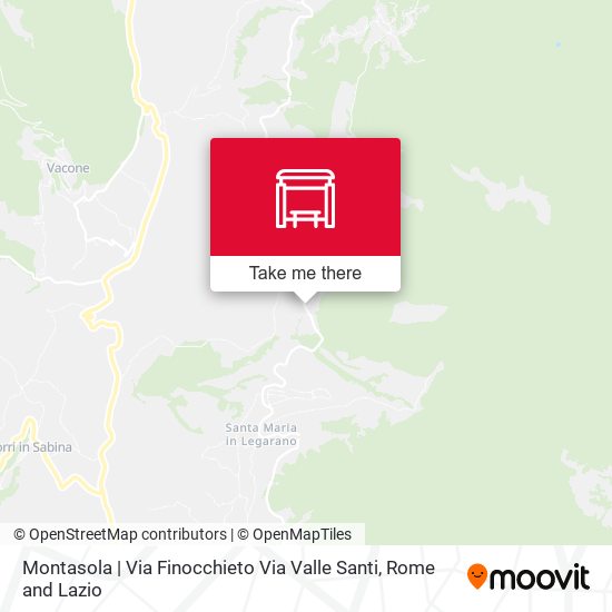 Montasola | Via Finocchieto Via Valle Santi map