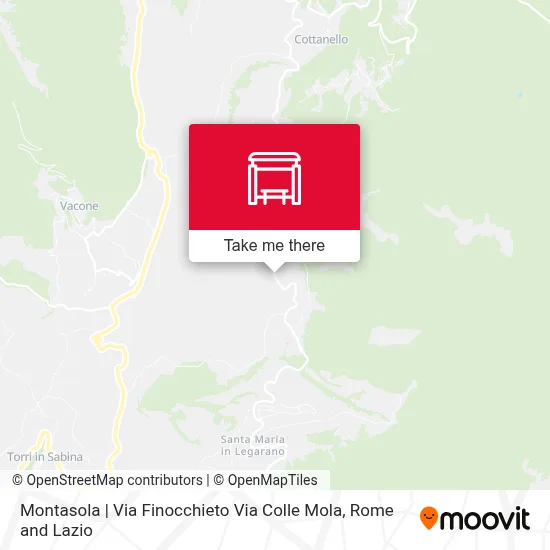 Montasola | Via Finocchieto Via Colle Mola map