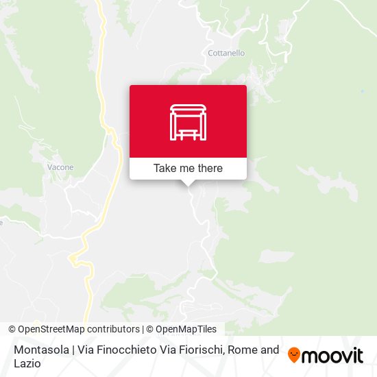 Montasola | Via Finocchieto Via Fiorischi map
