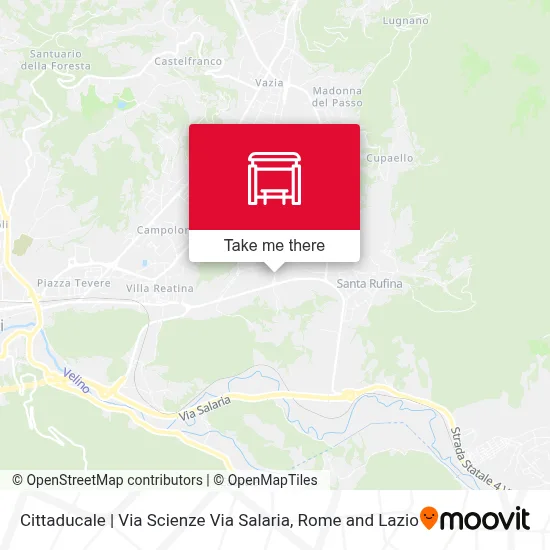 Cittaducale | Via Scienze Via Salaria map
