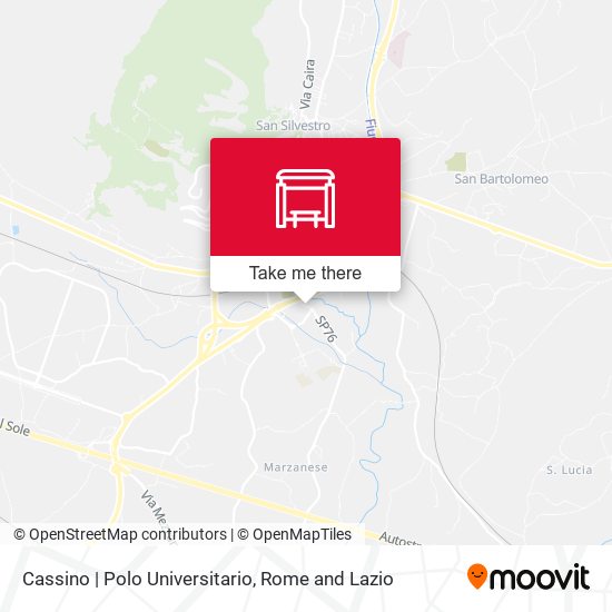 Cassino | Polo Universitario map