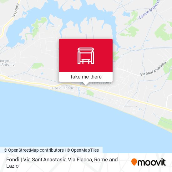 Fondi | Via Sant'Anastasia Via Flacca map
