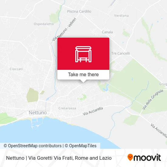 Nettuno | Via Goretti Via Frati map