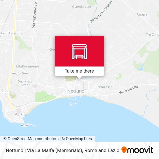 Nettuno | La Malfa Road (Memorial) map
