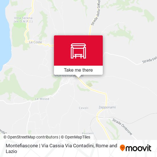 Montefiascone | Via Cassia Via Contadini map