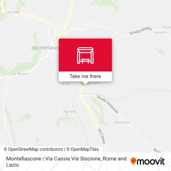 Montefiascone | Cassia Street Station Street map