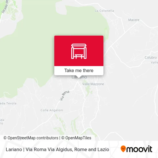 Lariano | Via Roma Via Algidus map