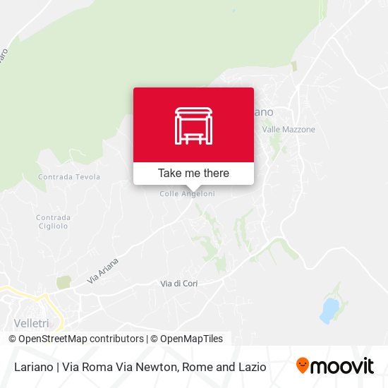 Lariano | Via Roma Via Newton map
