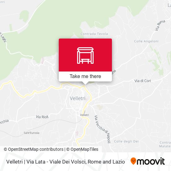 Velletri | Via Lata - Viale Dei Volsci map