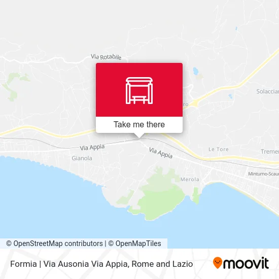 Formia | Via Ausonia Via Appia map