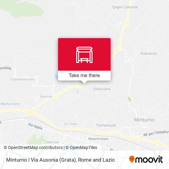 Minturno | Via Ausonia (Grata) map