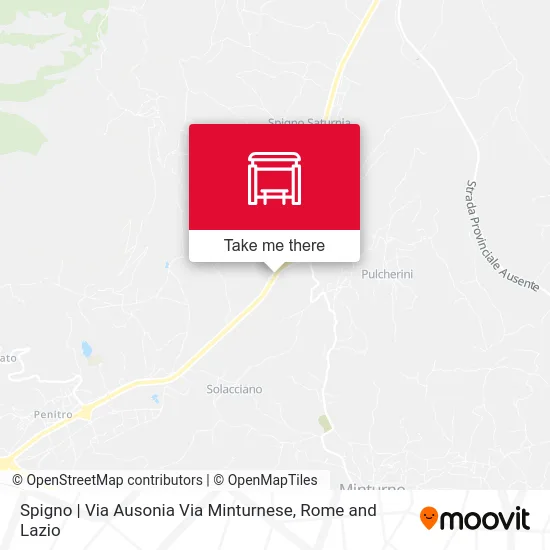 Spigno | Ausonia St Minturnese St map