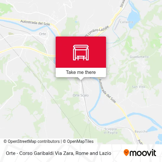 Orte - Corso Garibaldi Via Zara map