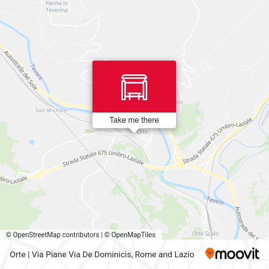 Orte | Via Piane Via De Dominicis map