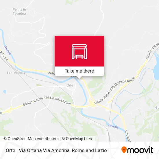 Orte | Ortana Street Amerina Street map