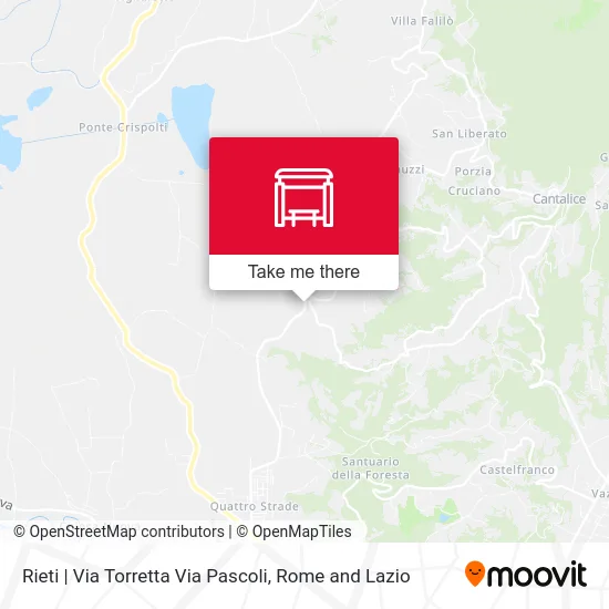 Rieti | Via Torretta Via Pascoli map