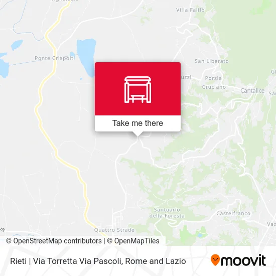 Rieti | Via Torretta Via Pascoli map