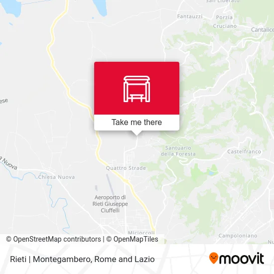 Rieti | Montegambero map