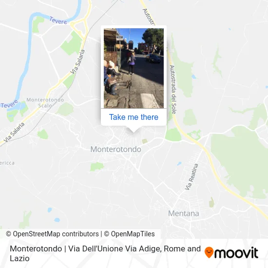 Monterotondo | Via Dell'Unione Via Adige map
